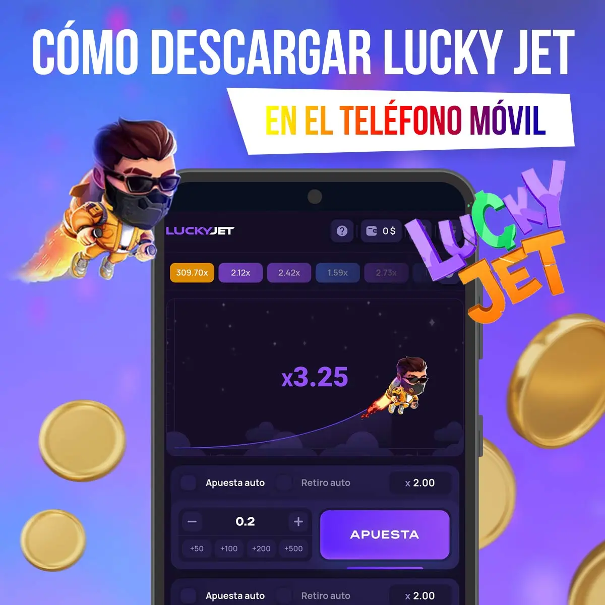 ¿Cómo puedo jugar a Lucky Jet 1Win con mi teléfono móvil?
