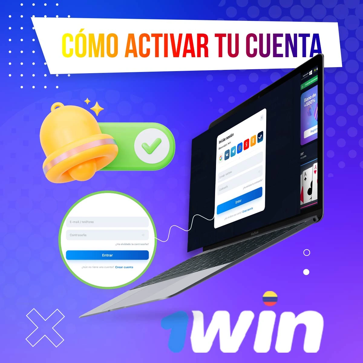Guía paso a paso para activar tu cuenta 1win Colombia