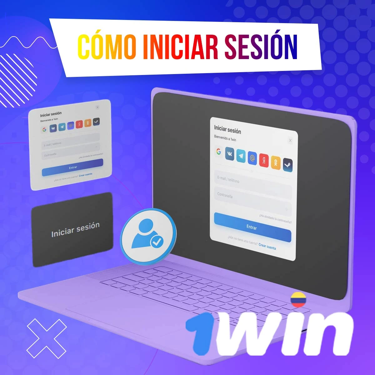 Guía paso a paso sobre cómo iniciar sesión en tu cuenta de 1win Colombia después de registrarte