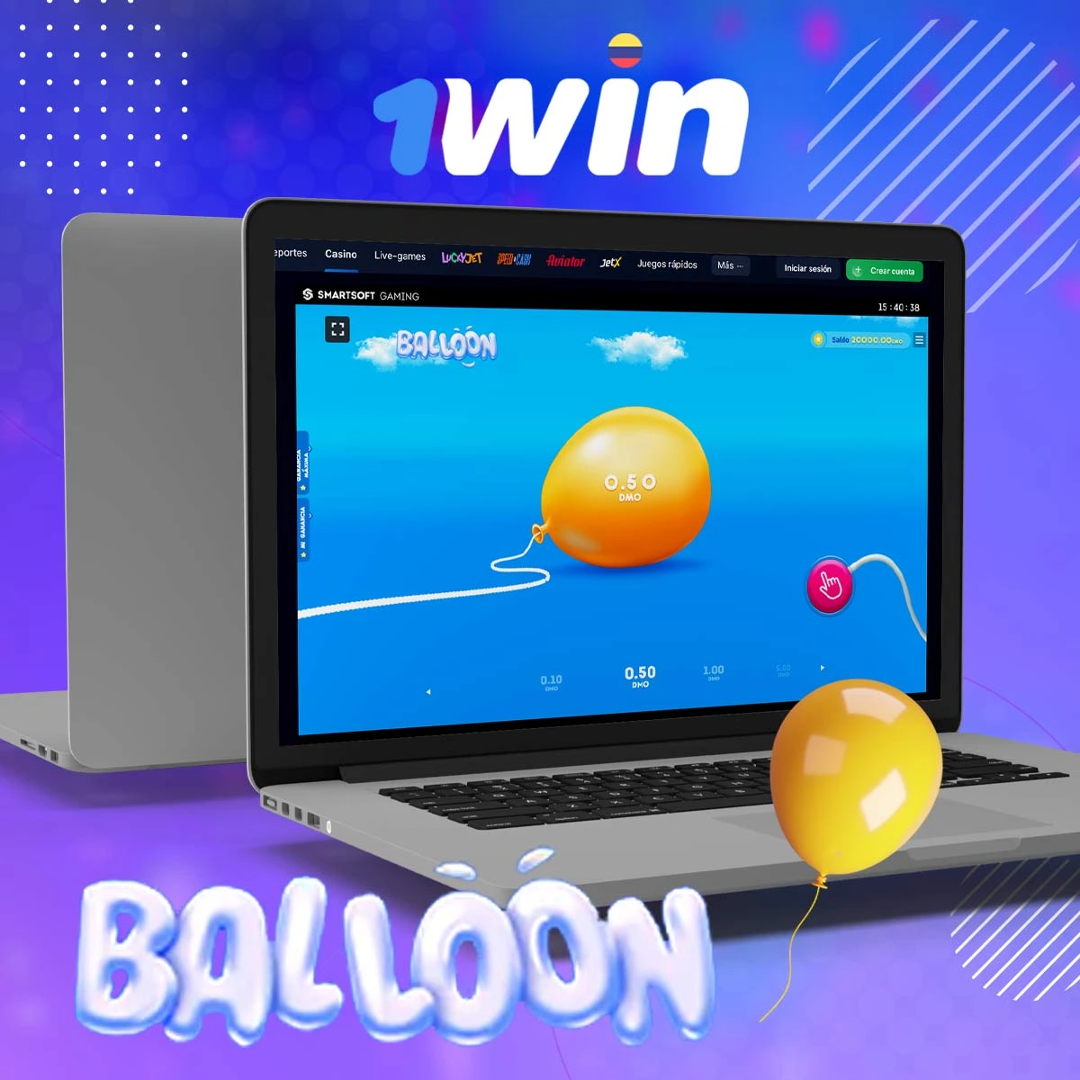 Balloon es el mejor juego de apuestas en línea en 1Win Colombia