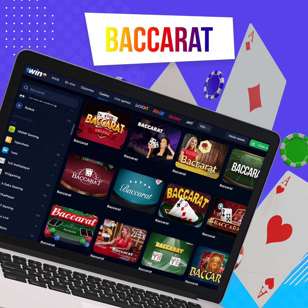 Reseña del juego de Baccarat en 1win en Colombia