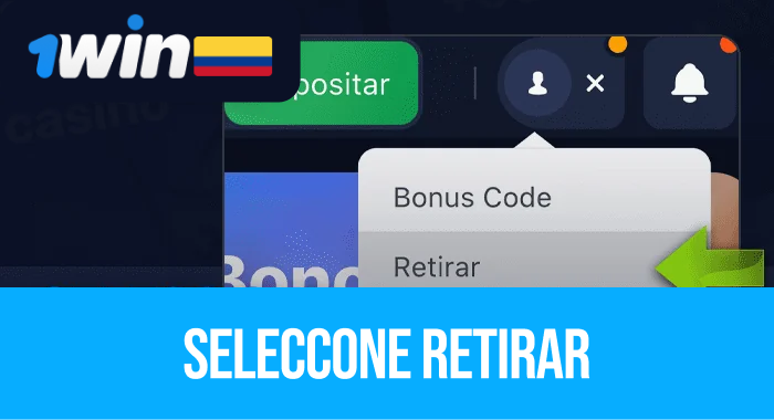Seleccione Retirada de la cuenta 1win