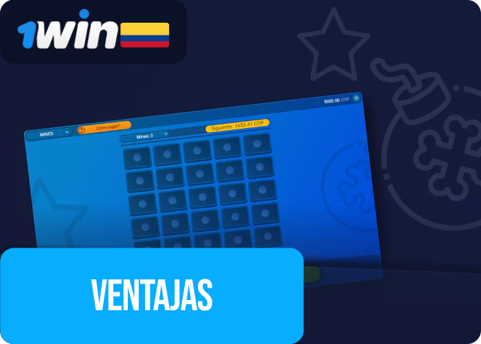 Beneficios de 1win Mines